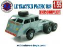 Le Pacific M26 bleu en miniature France Jouets au 1/55e incomplet