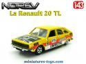 La Renault 20 TL jaune Africatours en miniature de Norev Jet-car au 1/43e