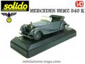 La voiture Mercedes Benz 540 K Wehrmacht miniature de Solido au 1/43e
