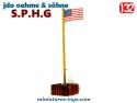 Le drapeau du fort western miniature par SPHG JDO OEHME und Söhne au 1/32e